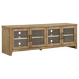Brenham Light Oak 79-inch 4-Door TV Stand Media Console by Coaster at Eve Furniture