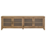 Brenham Light Oak 79-inch 4-Door TV Stand Media Console by Coaster at Eve Furniture