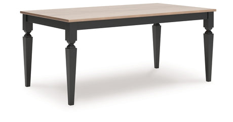 Brenkerton Grayish Brown/Black Dining Table by Ashley at Eve Furniture