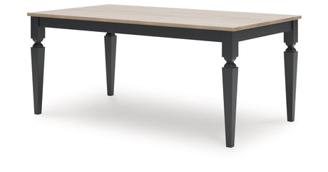 Brenkerton Grayish Brown/Black Dining Table by Ashley at Eve Furniture