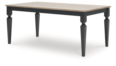Brenkerton Grayish Brown/Black Dining Table by Ashley at Eve Furniture