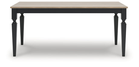 Brenkerton Grayish Brown/Black Dining Table by Ashley at Eve Furniture