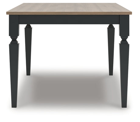 Brenkerton Grayish Brown/Black Dining Table by Ashley at Eve Furniture