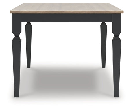Brenkerton Grayish Brown/Black Dining Table by Ashley at Eve Furniture