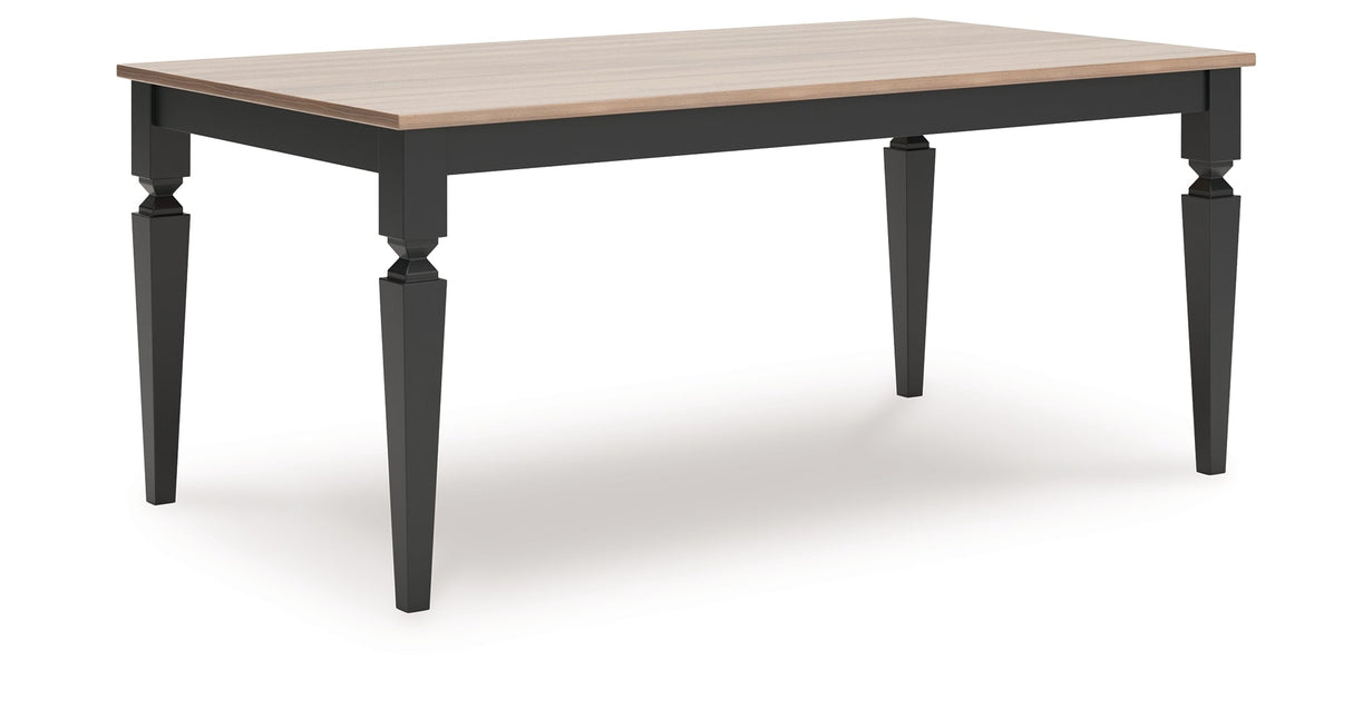 Brenkerton Grayish Brown/Black Dining Table by ASHLEY FURNITURE at Eve Furniture