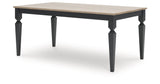 Brenkerton Grayish Brown/Black Dining Table by ASHLEY FURNITURE at Eve Furniture