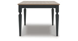 Brenkerton Grayish Brown/Black Dining Table by ASHLEY FURNITURE at Eve Furniture