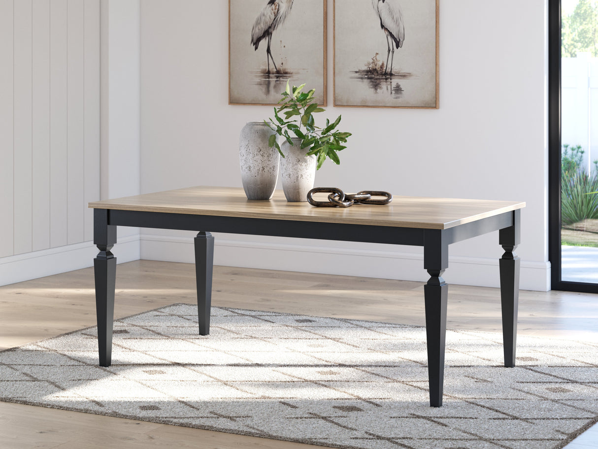 Brenkerton Grayish Brown/Black Dining Table by ASHLEY FURNITURE at Eve Furniture