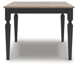 Brenkerton Grayish Brown/Black Dining Table by ASHLEY FURNITURE at Eve Furniture