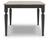 Brenkerton Grayish Brown/Black Dining Table by ASHLEY FURNITURE at Eve Furniture