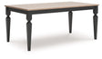 Brenkerton Grayish Brown/Black Dining Table by ASHLEY FURNITURE at Eve Furniture