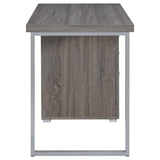 Brennan Weathered Gray 3-Drawer Office Desk