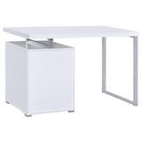 Brennan White 3-Drawer Office Desk