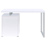 Brennan White 3-Drawer Office Desk