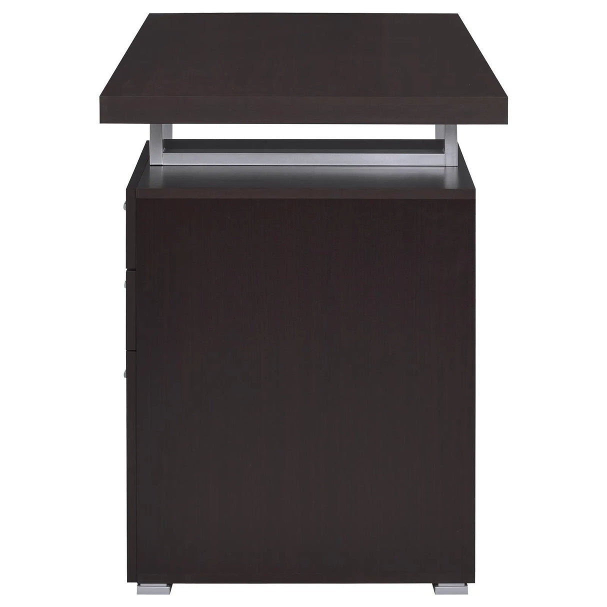 Brennan Cappuccino 3-Drawer Office Desk by Coaster at Eve Furniture