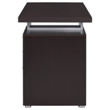 Brennan Cappuccino 3-Drawer Office Desk by Coaster at Eve Furniture