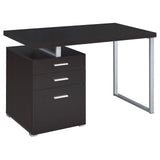 Brennan Cappuccino 3-Drawer Office Desk by Coaster at Eve Furniture