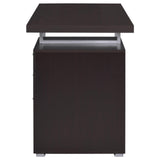 Brennan Cappuccino 3-Drawer Office Desk by Coaster at Eve Furniture