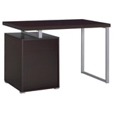 Brennan Cappuccino 3-Drawer Office Desk by Coaster at Eve Furniture