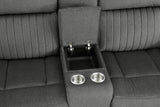 Brennen Charcoal 2-Piece Double Reclining Set by Homelegance at Eve Furniture