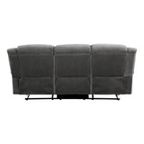 Brennen Charcoal 2-Piece Double Reclining Set by Homelegance at Eve Furniture