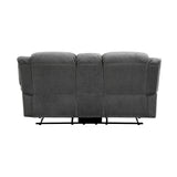 Brennen Charcoal 2-Piece Double Reclining Set by Homelegance at Eve Furniture