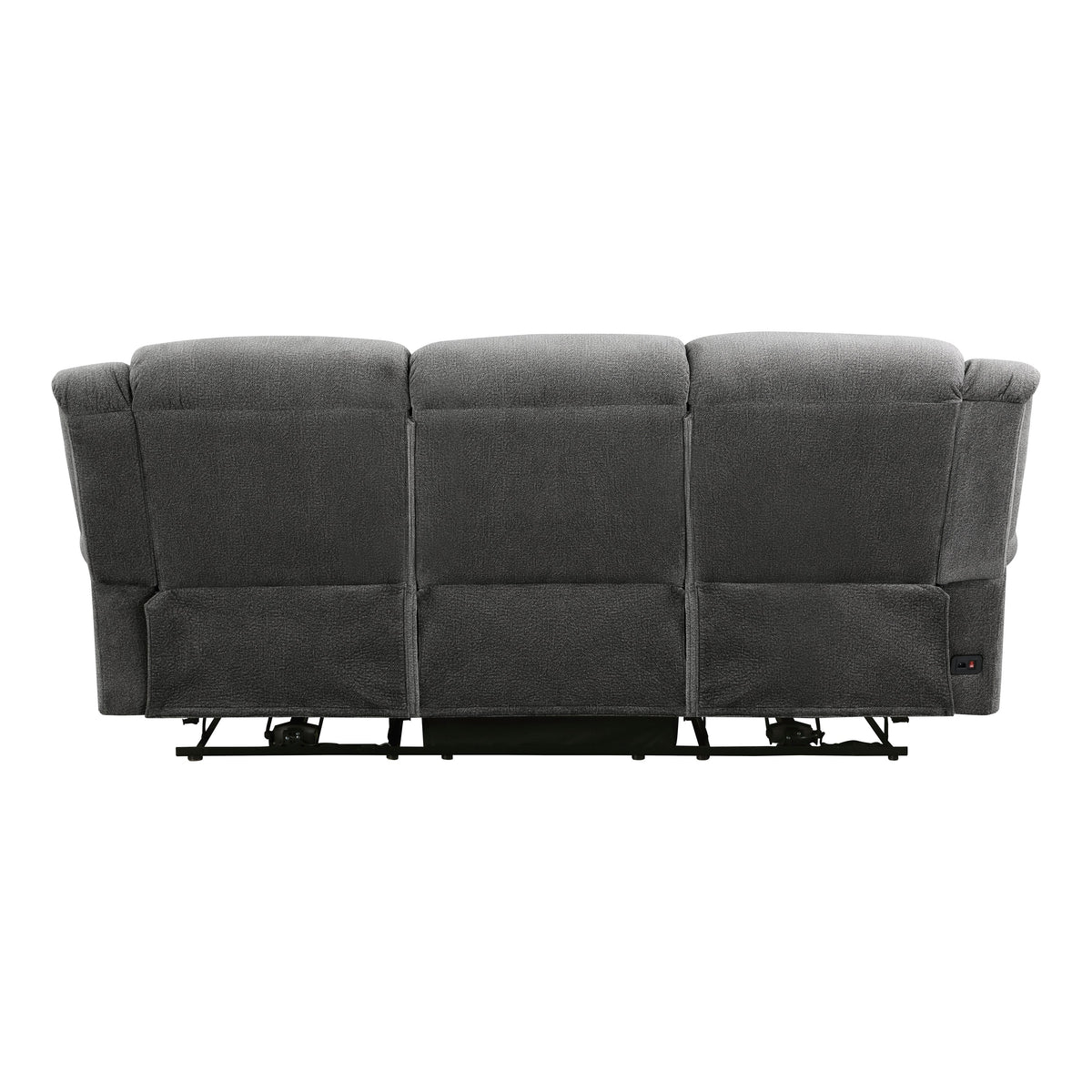 Brennen Charcoal 2-Piece Power Double Reclining Set by Homelegance at Eve Furniture