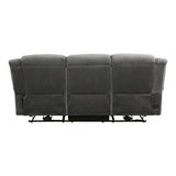 Brennen Charcoal 2-Piece Power Double Reclining Set by Homelegance at Eve Furniture