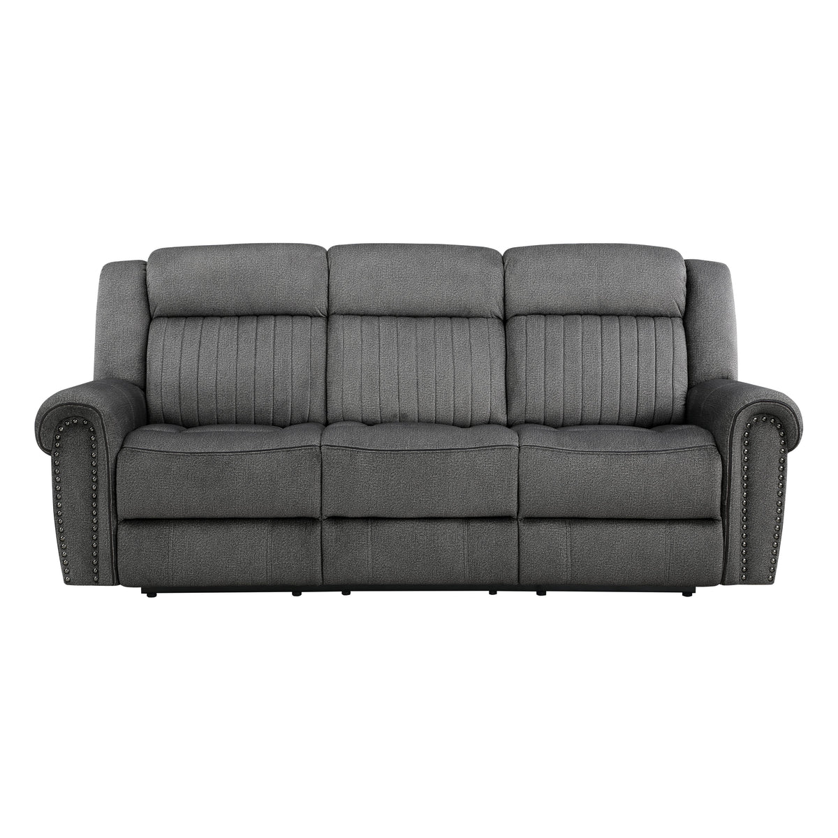 Brennen Charcoal 2-Piece Power Double Reclining Set by Homelegance at Eve Furniture