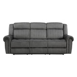 Brennen Charcoal 2-Piece Power Double Reclining Set by Homelegance at Eve Furniture