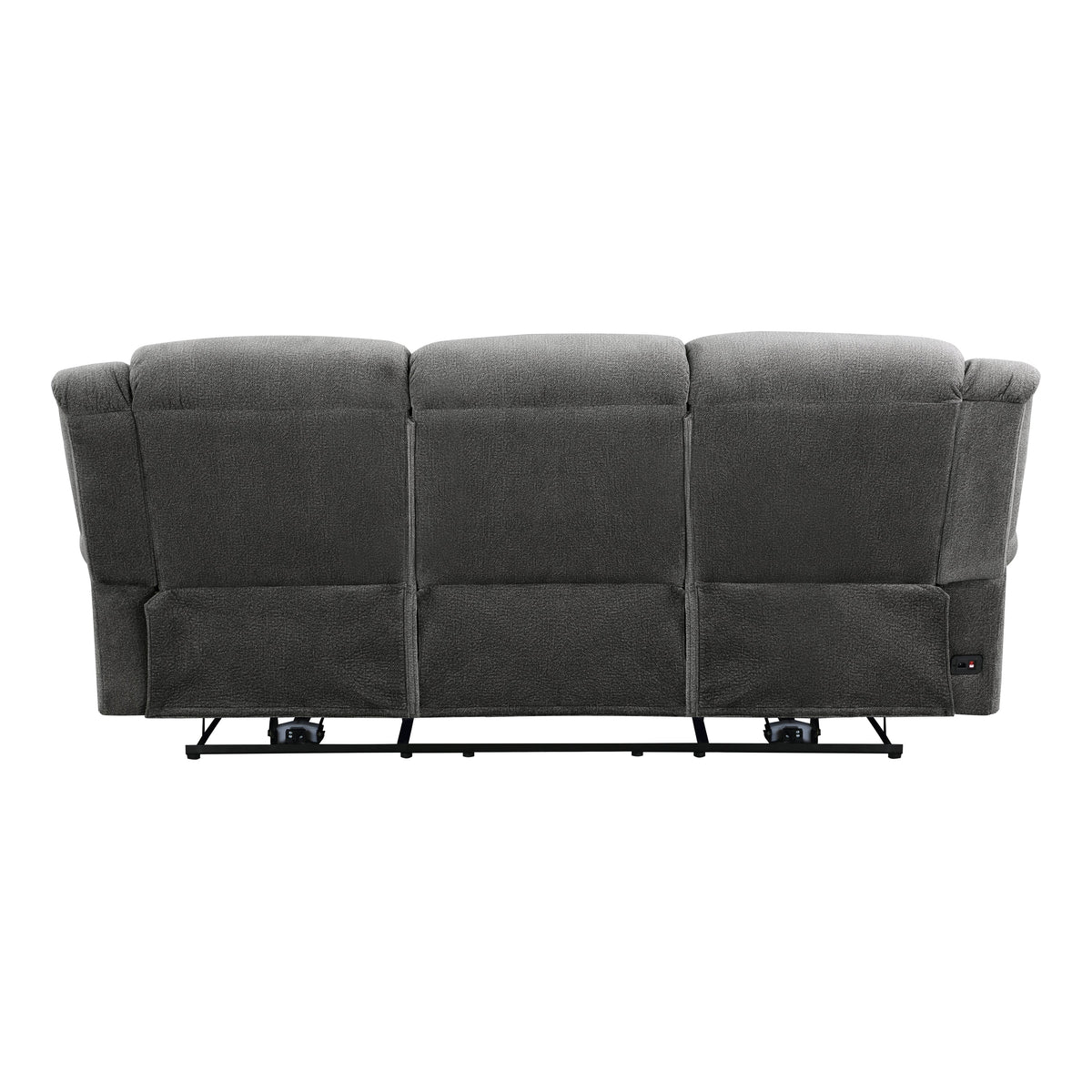 Brennen Charcoal 2-Piece Power Double Reclining Set by Homelegance at Eve Furniture