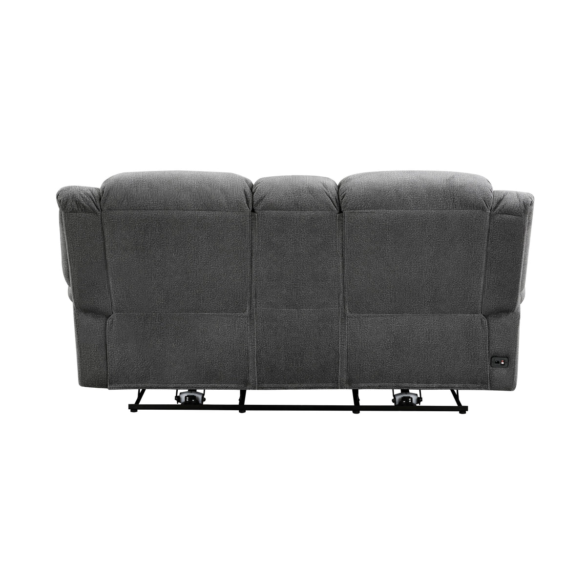 Brennen Charcoal 2-Piece Power Double Reclining Set by Homelegance at Eve Furniture
