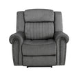 Brennen Charcoal Power Reclining Chair by Homelegance at Eve Furniture