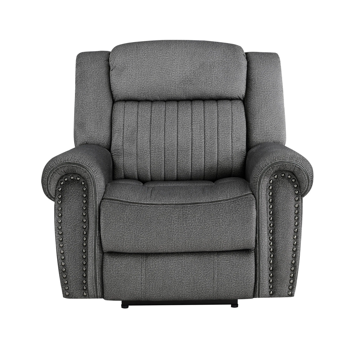 Brennen Charcoal Power Reclining Chair by Homelegance at Eve Furniture