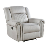 Brennen Mist Double Reclining Living Room Set by Homelegance at Eve Furniture