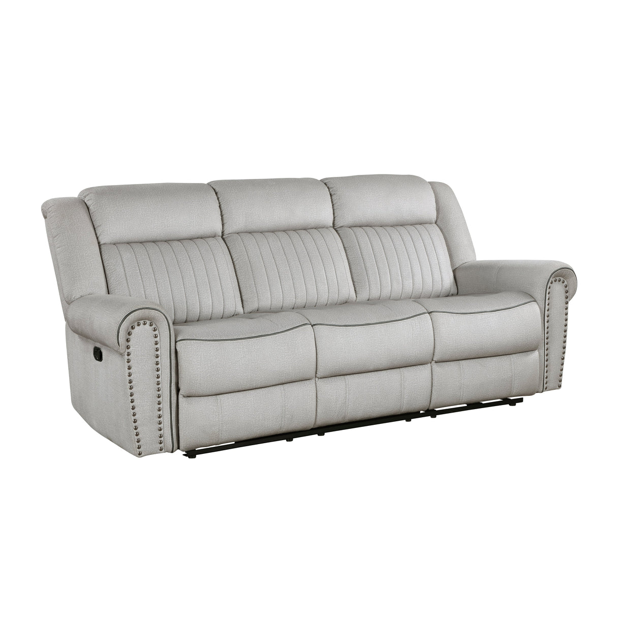 Brennen Mist Double Reclining Sofa by Homelegance at Eve Furniture