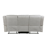 Brennen Mist Double Reclining Sofa by Homelegance at Eve Furniture