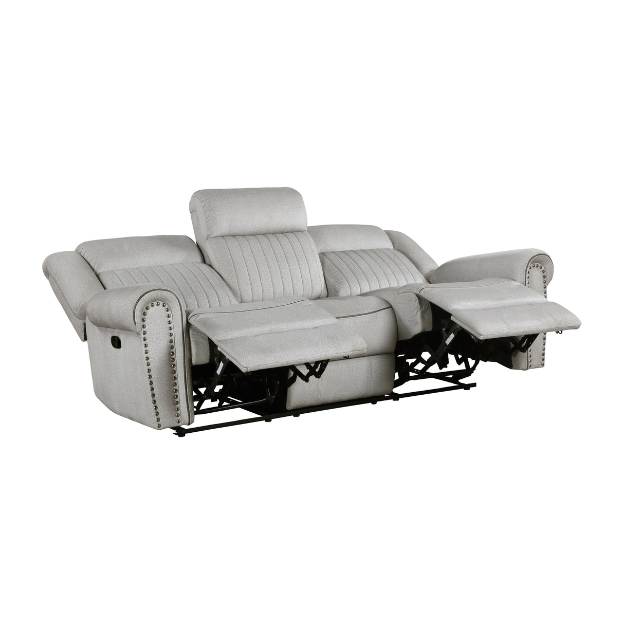 Brennen Mist Double Reclining Sofa by Homelegance at Eve Furniture