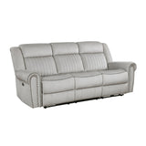 Brennen Mist Power Double Reclining Sofa by Homelegance at Eve Furniture