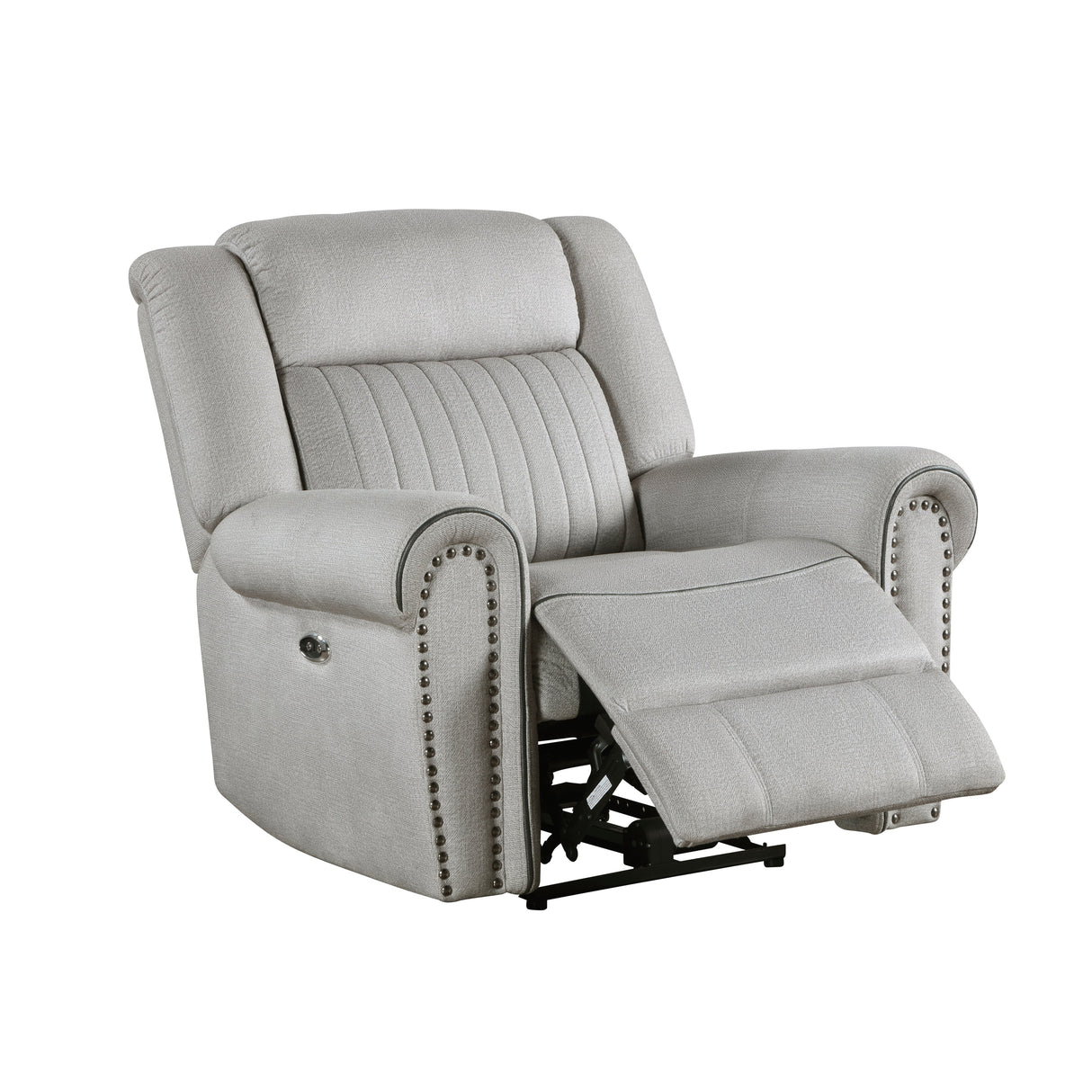 Brennen Mist Power Reclining Chair by Homelegance at Eve Furniture