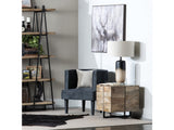 Brennon Brown/Black End Table by Crestview at Eve Furniture