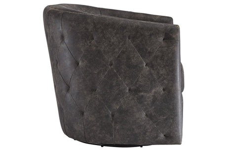 Brentlow Distressed Black Accent Chair by Ashley at Eve Furniture