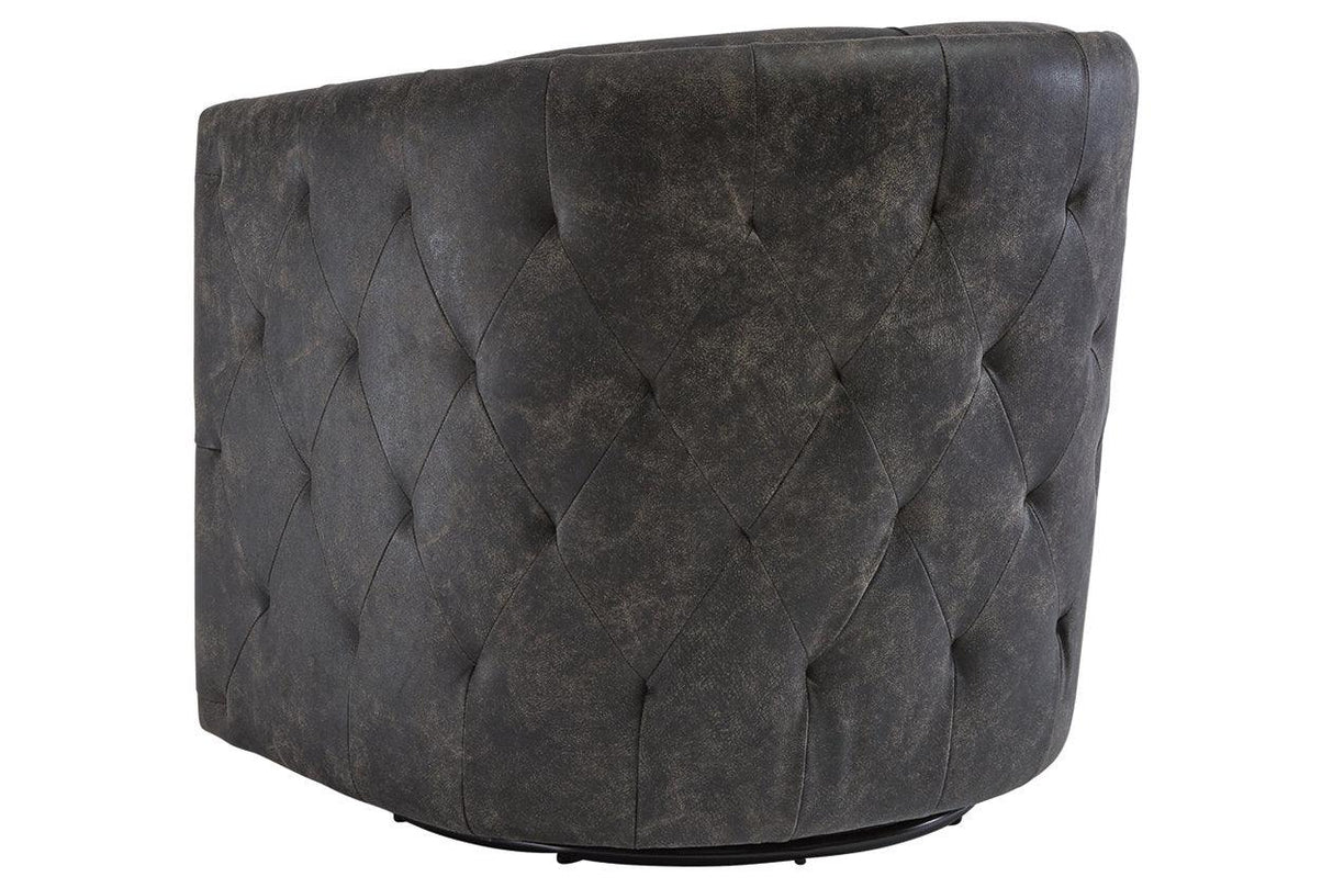 Brentlow Distressed Black Accent Chair by Ashley at Eve Furniture
