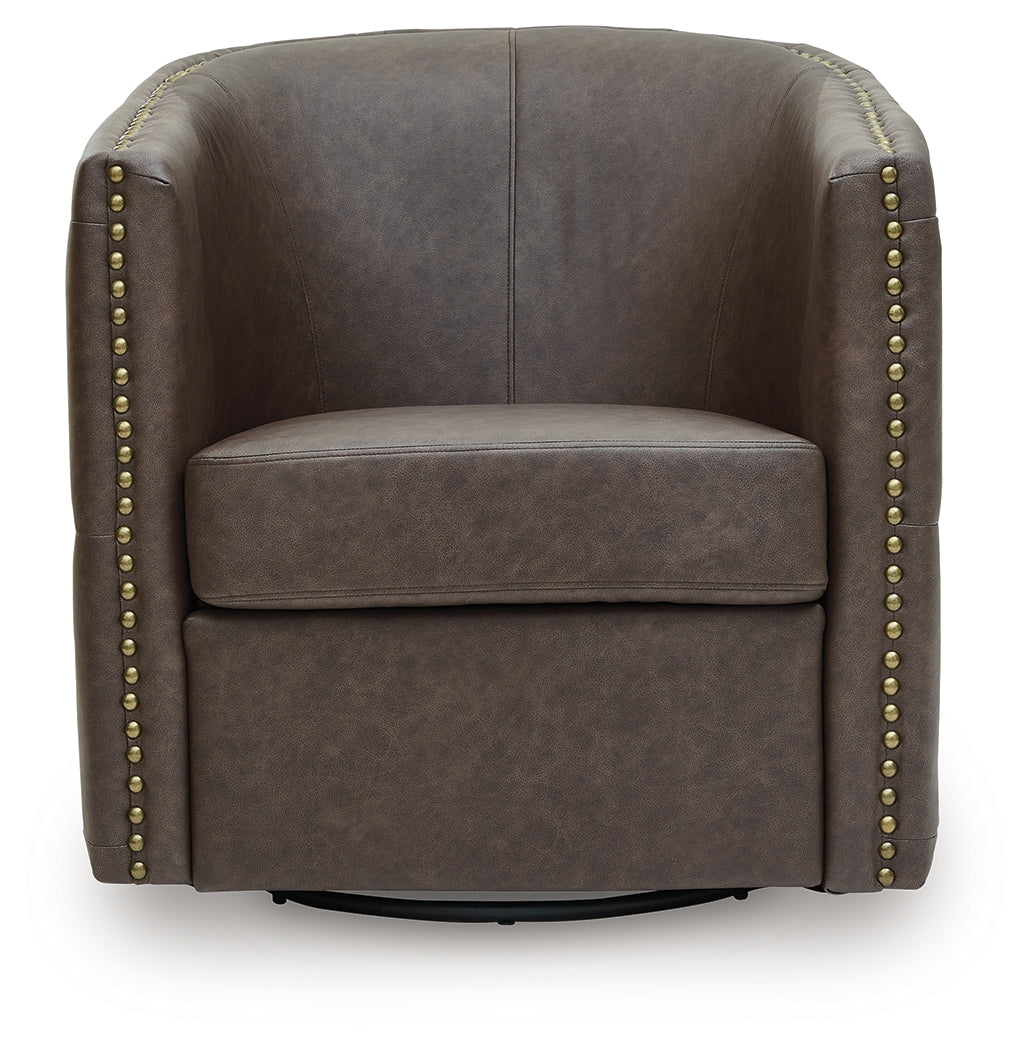 Brentlow Granite Swivel Accent Chair by Ashley at Eve Furniture