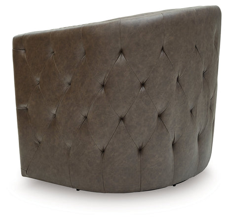 Brentlow Granite Swivel Accent Chair by Ashley at Eve Furniture