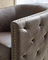 Brentlow Granite Swivel Accent Chair by Ashley at Eve Furniture