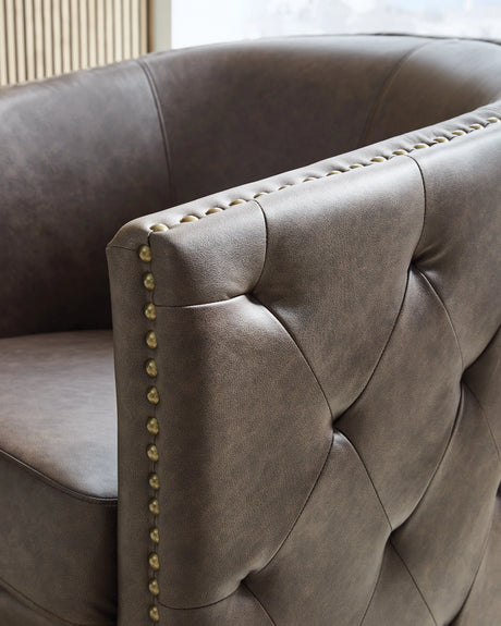 Brentlow Granite Swivel Accent Chair by Ashley at Eve Furniture