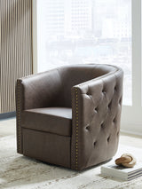 Brentlow Granite Swivel Accent Chair by Ashley at Eve Furniture