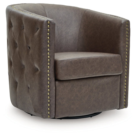 Brentlow Granite Swivel Accent Chair by Ashley at Eve Furniture