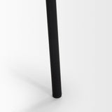 Brently Dining Chair w/ Cream Boucle Fabric & Matte Black Metal Legs, Set of 2 by Mercana at Eve Furniture